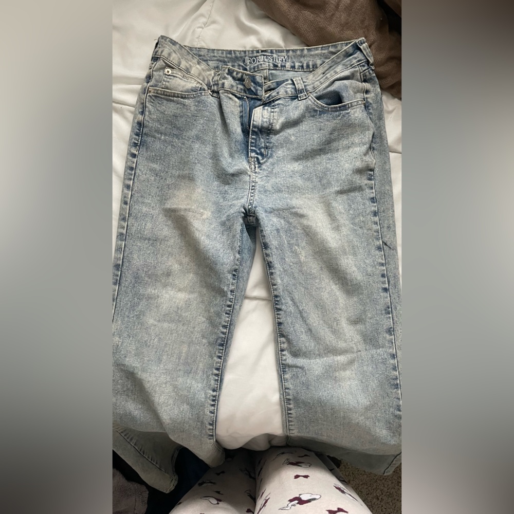 Classic Light Blue Straight Leg Jeans